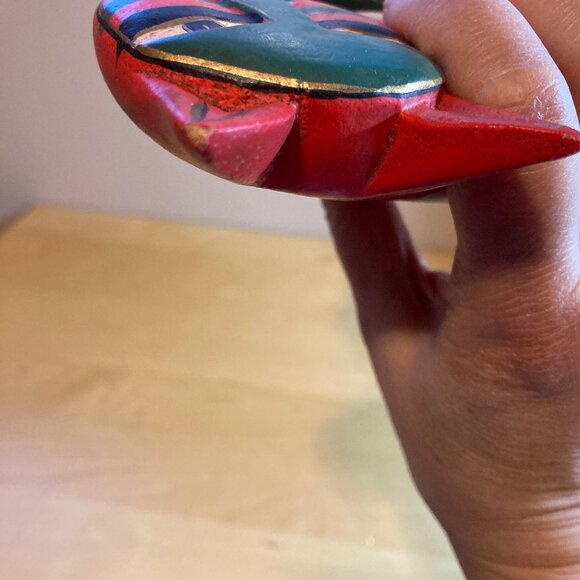 Laurel Burch Inspired Orange, Green, Gold Cat and Kitten - Picture 5 of 6